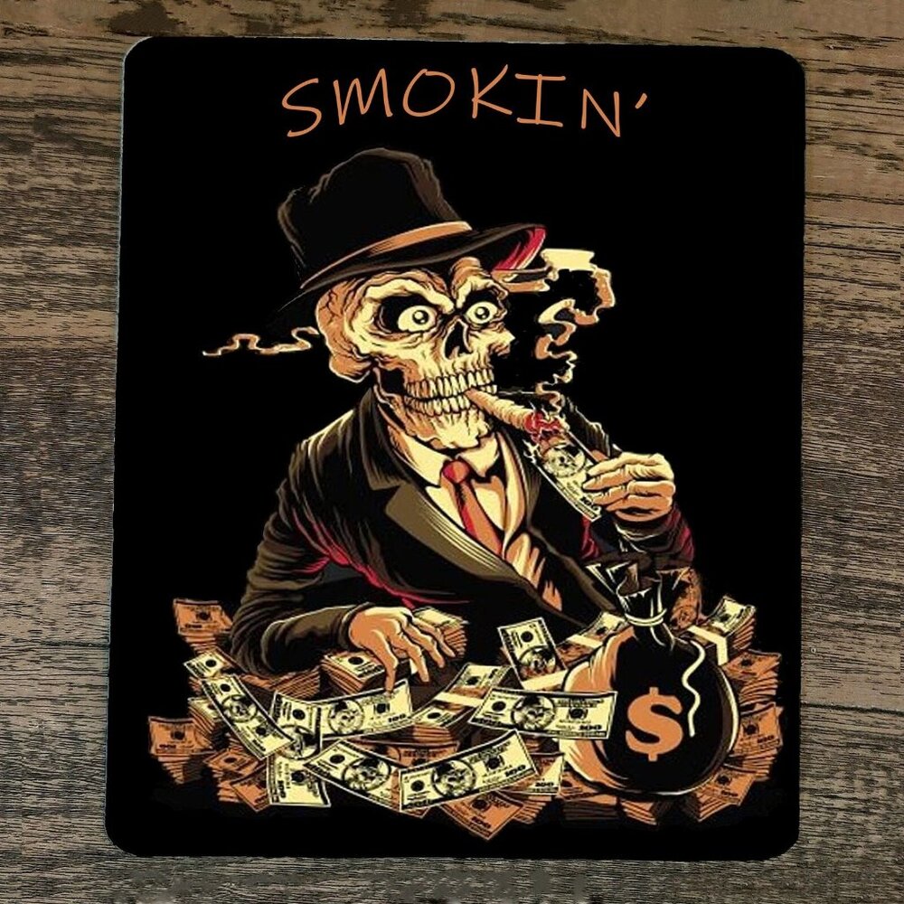 Mouse Pad‎ You Smokin Skull Gambling Ganster